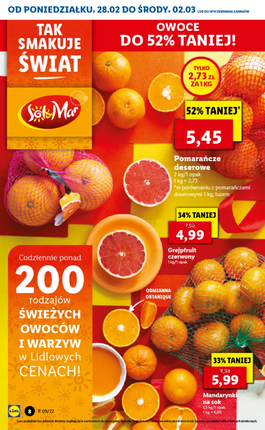 Gazetka promocyjna Lidl - GAZETKA - ważna 28.02 do 02.03.2022 - strona 8 - produkty: LG, Owoce