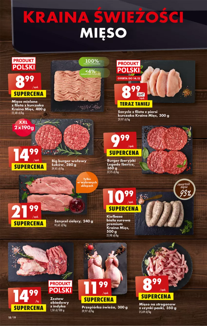 Gazetka promocyjna Biedronka - Gazetka - Biedronka.pl - ważna 12.12 do 17.12.2022 - strona 18 - produkty: Burger, Fa, Klej, Kurczak, Mięso, Mięso mielone, Przepiórka, Tera