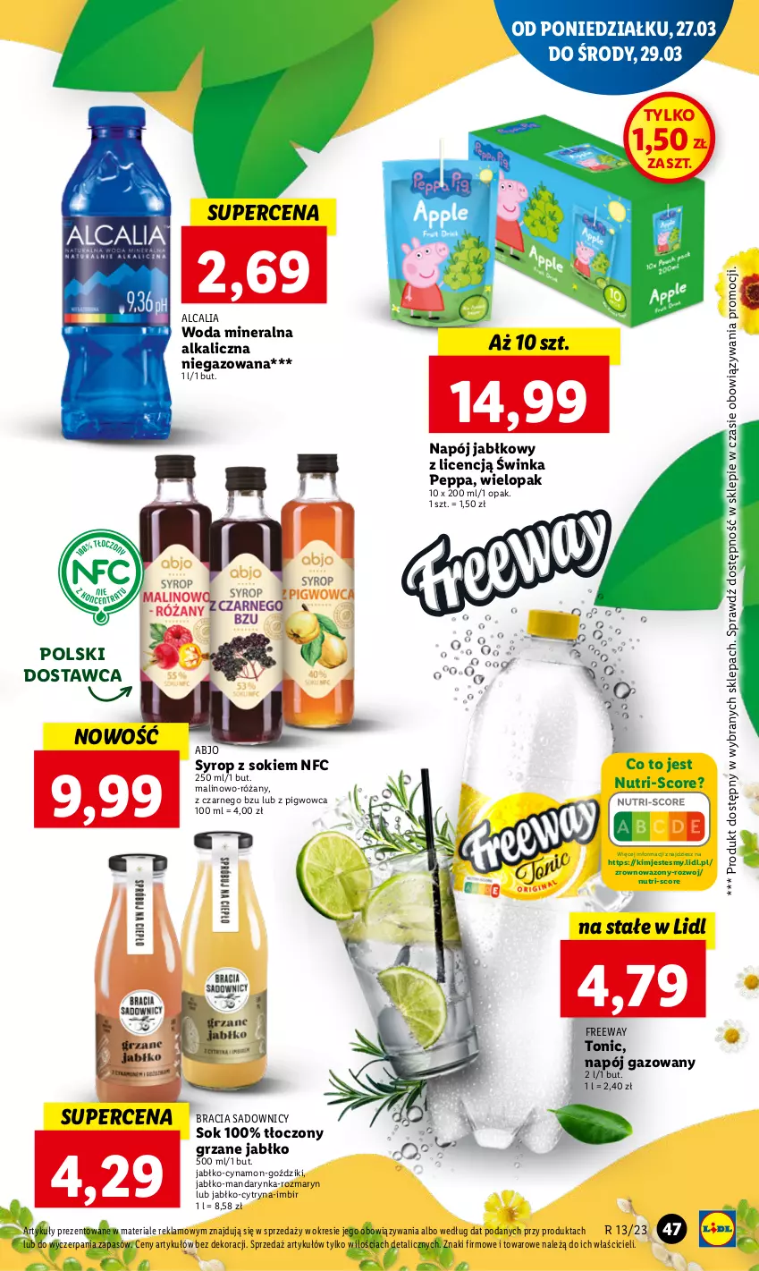 Gazetka promocyjna Lidl - GAZETKA - ważna 27.03 do 29.03.2023 - strona 53 - produkty: Imbir, Inka, Napój, Napój gazowany, Róża, Sok, Syrop, Wazon, Woda, Woda mineralna