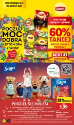 Gazetka promocyjna Lidl - GAZETKA - Gazetka - ważna od 16.11 do 16.11.2024 - strona 38 - produkty: Torebka, Saga, Herbata czarna, Lipton, Herbata