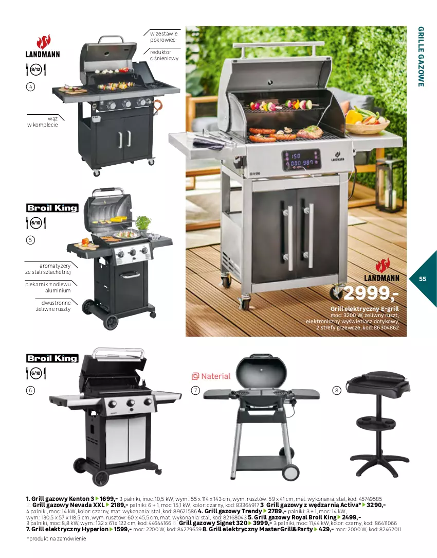 Gazetka promocyjna Leroy Merlin - Gazetka Leroy Merlin - ważna 03.04 do 31.08.2024 - strona 55 - produkty: Grill, Grill gazowy, Papier, Piekarnik, Pojemnik, Pokrowiec, Półka, Ręcznik, Termometr