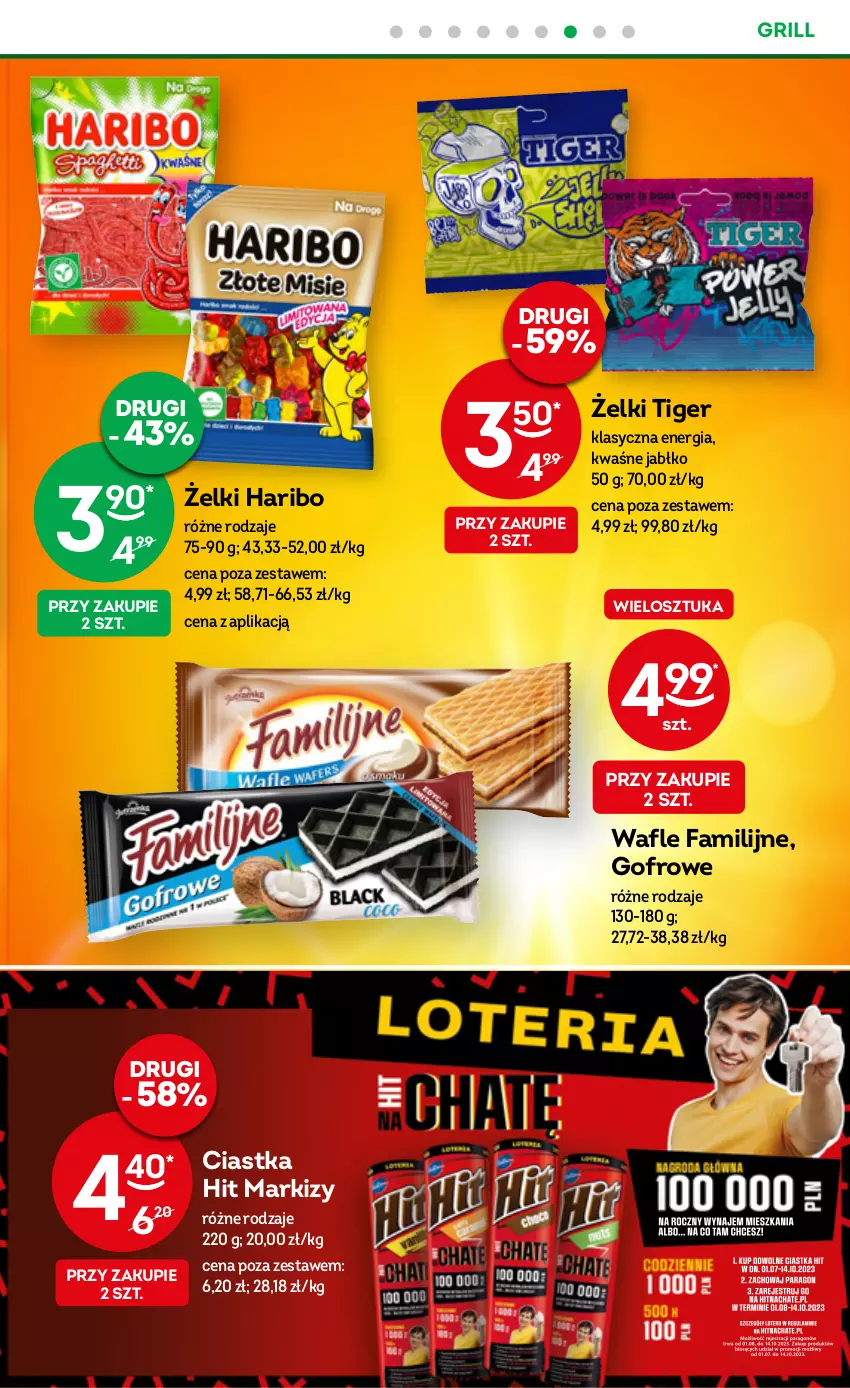 Gazetka promocyjna Żabka - ważna 19.07 do 01.08.2023 - strona 29 - produkty: Ciastka, Fa, Grill, Haribo, Tiger, Wafle