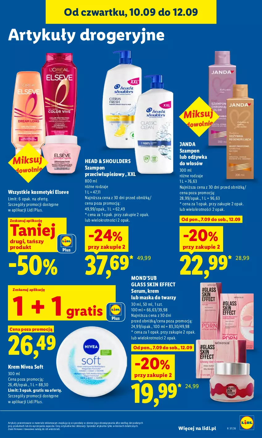 Gazetka promocyjna Lidl - Gazetka ważna od 10.09 do 12.09 - ważna 10.09 do 12.09.2026 - strona 79 - produkty: Elseve, Gra, Maska, Maska do twarzy, Nivea, Odżywka, Rum, Ser, Serum, Szampon