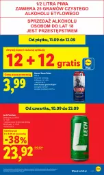 Gazetka promocyjna Lidl - Gazetka ważna od 10.09 do 12.09 - Gazetka - ważna od 12.09 do 12.09.2026 - strona 25 - produkty: Gra, Harnaś, Lech Premium
