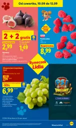 Gazetka promocyjna Lidl - Gazetka ważna od 10.09 do 12.09 - Gazetka - ważna od 12.09 do 12.09.2026 - strona 43 - produkty: Ser, Gra, Maliny, Winogrona, Figi, Wino, Olej