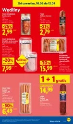 Gazetka promocyjna Lidl - Gazetka ważna od 10.09 do 12.09 - Gazetka - ważna od 12.09 do 12.09.2026 - strona 55 - produkty: Pur, Gra, Parówki, Parówki z indyka, Szynka, PIKOK, Frankfurterki, Kiełbasa
