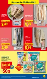 Gazetka promocyjna Lidl - Gazetka ważna od 10.09 do 12.09 - Gazetka - ważna od 12.09 do 12.09.2026 - strona 57 - produkty: Polędwica, Por, Tusz, Krewetki, Mintaj, Dorsz, Sandacz