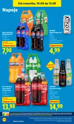 Gazetka promocyjna Lidl - Gazetka ważna od 10.09 do 12.09 - Gazetka - ważna od 12.09 do 12.09.2026 - strona 60 - produkty: 7up, Napój energetyczny, Mirinda, Coca-Cola, Napoje, Pepsi, Fanta, Sprite, Napój, Fa