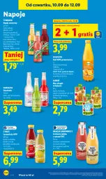 Gazetka promocyjna Lidl - Gazetka ważna od 10.09 do 12.09 - Gazetka - ważna od 12.09 do 12.09.2026 - strona 62 - produkty: Sok, Ser, Mus, Gra, Lemoniada, Jogurt, Kiwi, Napoje, Serek, Oranżada, Tymbark, Fanta, Kubuś, Napój, Imbir, HP, Fa