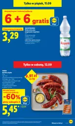 Gazetka promocyjna Lidl - Gazetka ważna od 10.09 do 12.09 - Gazetka - ważna od 12.09 do 12.09.2026 - strona 7 - produkty: Mus, Gra, PIKOK, Muszynianka, Woda mineralna, Woda, Kiełbasa, Magnez, Kiełbasa śląska