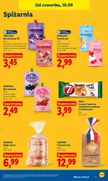 Gazetka promocyjna Lidl - Gazetka ważna od 10.09 do 12.09 - Gazetka - ważna od 12.09 do 12.09.2026 - strona 73 - produkty: Dawtona, Ser, Por, Mus, Croissant, Tarta, Serek, Bajgle, Maliny, Deser, Kokos, Jabłka
