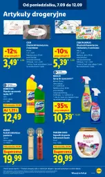 Gazetka promocyjna Lidl - Gazetka ważna od 10.09 do 12.09 - Gazetka - ważna od 12.09 do 12.09.2026 - strona 81 - produkty: Domestos, Spray do czyszczenia, Chusteczki kosmetyczne, Odświeżacz powietrza, Chusteczki, Flora, Kapsułki do prania