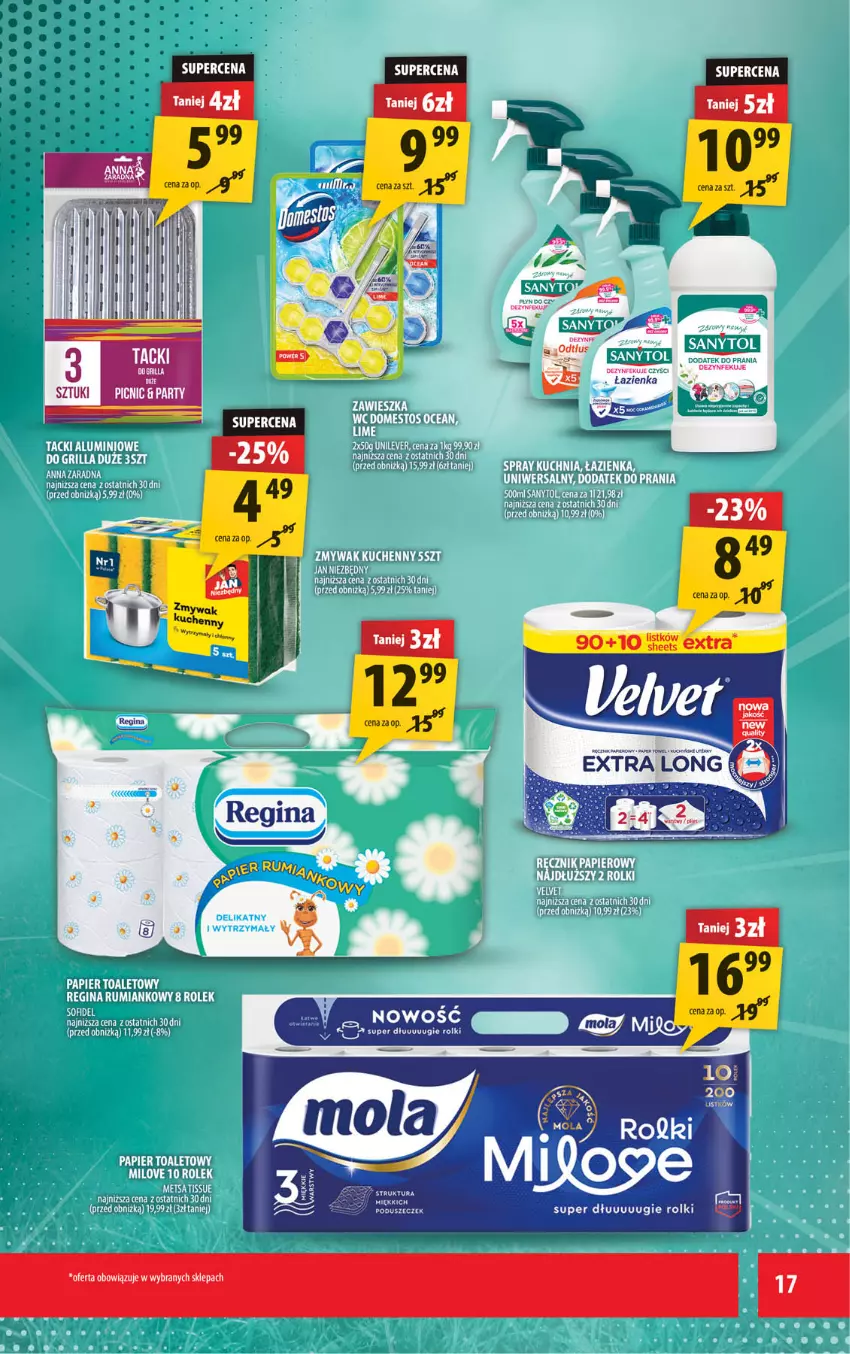 Gazetka promocyjna Arhelan - Gazetka - ważna 18.07 do 27.07.2025 - strona 17 - produkty: Fa, Gin, LG, Papier, Rolki, Sanytol