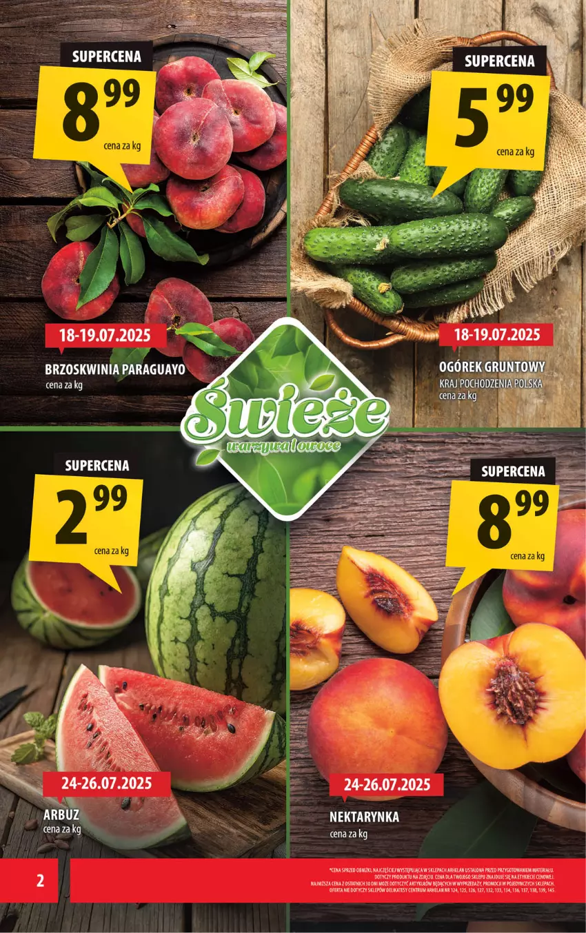 Gazetka promocyjna Arhelan - Gazetka - ważna 18.07 do 27.07.2025 - strona 2 - produkty: Grunt, Nektar, Nektarynka, Ogórek, Rum