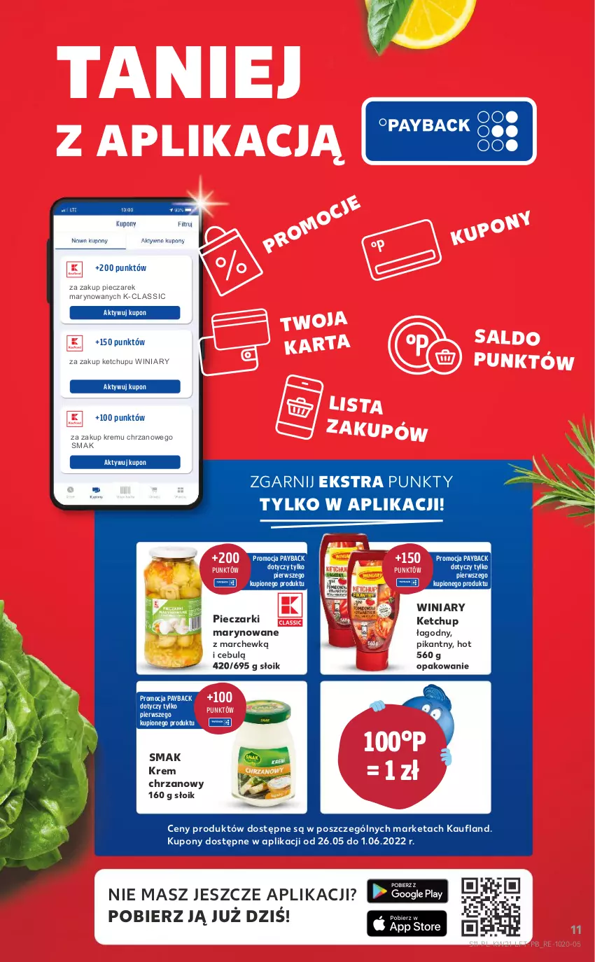 Gazetka promocyjna Kaufland - OFERTA TYGODNIA - ważna 26.05 do 01.06.2022 - strona 11 - produkty: Chrzan, Ketchup, Piec, Winiary