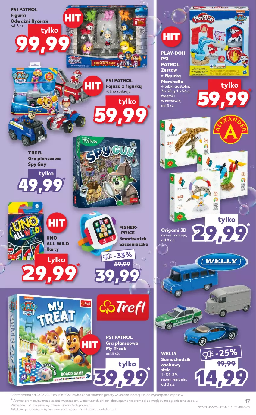 Gazetka promocyjna Kaufland - OFERTA TYGODNIA - ważna 26.05 do 01.06.2022 - strona 17 - produkty: Chodzik, Fisher-Price, Foremki, Gra, Mars, Play-Doh, Pojazd, Psi Patrol, Smartwatch