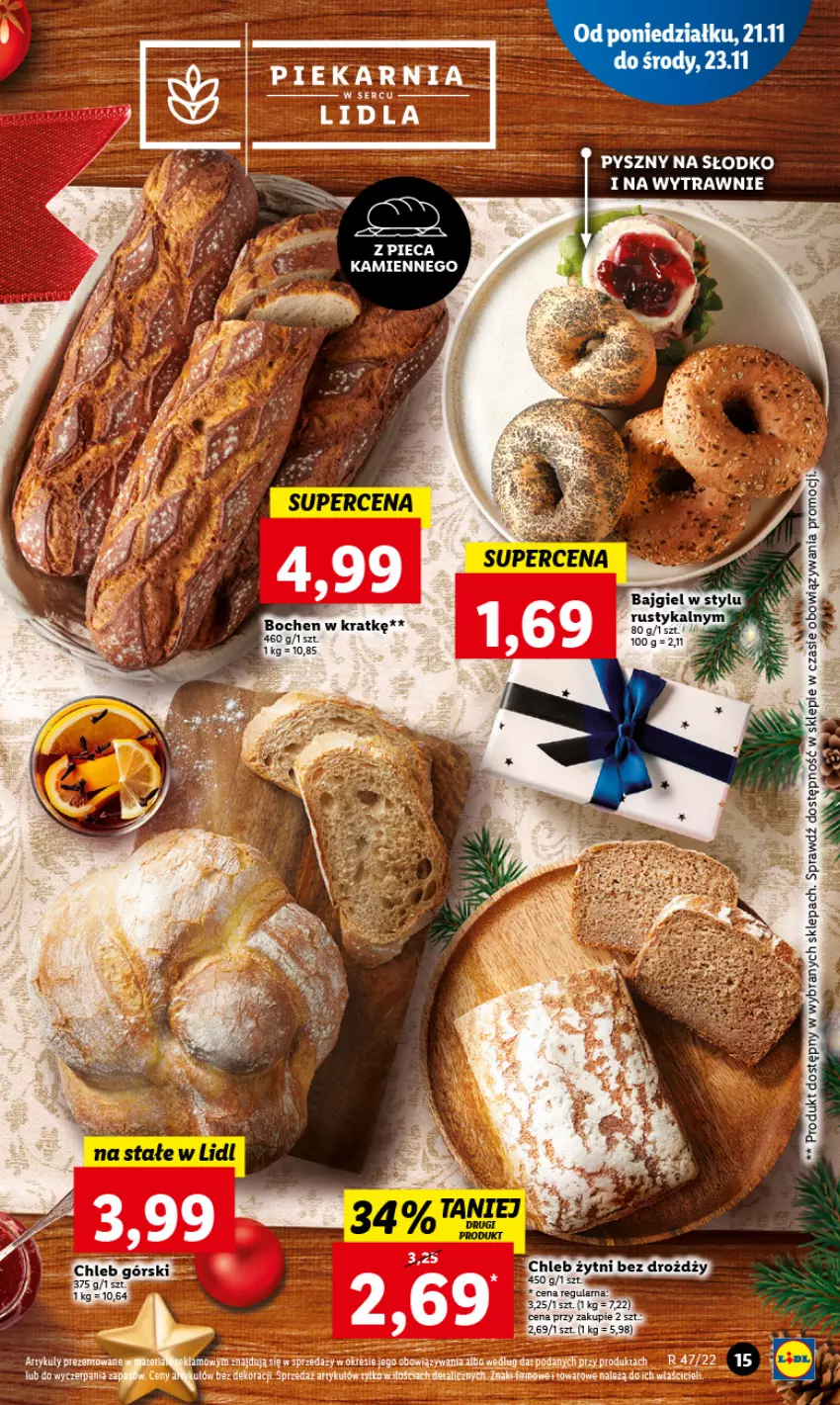 Gazetka promocyjna Lidl - GAZETKA - ważna 21.11 do 23.11.2022 - strona 19 - produkty: Chleb, Feta, Rosie, Rust, Ser