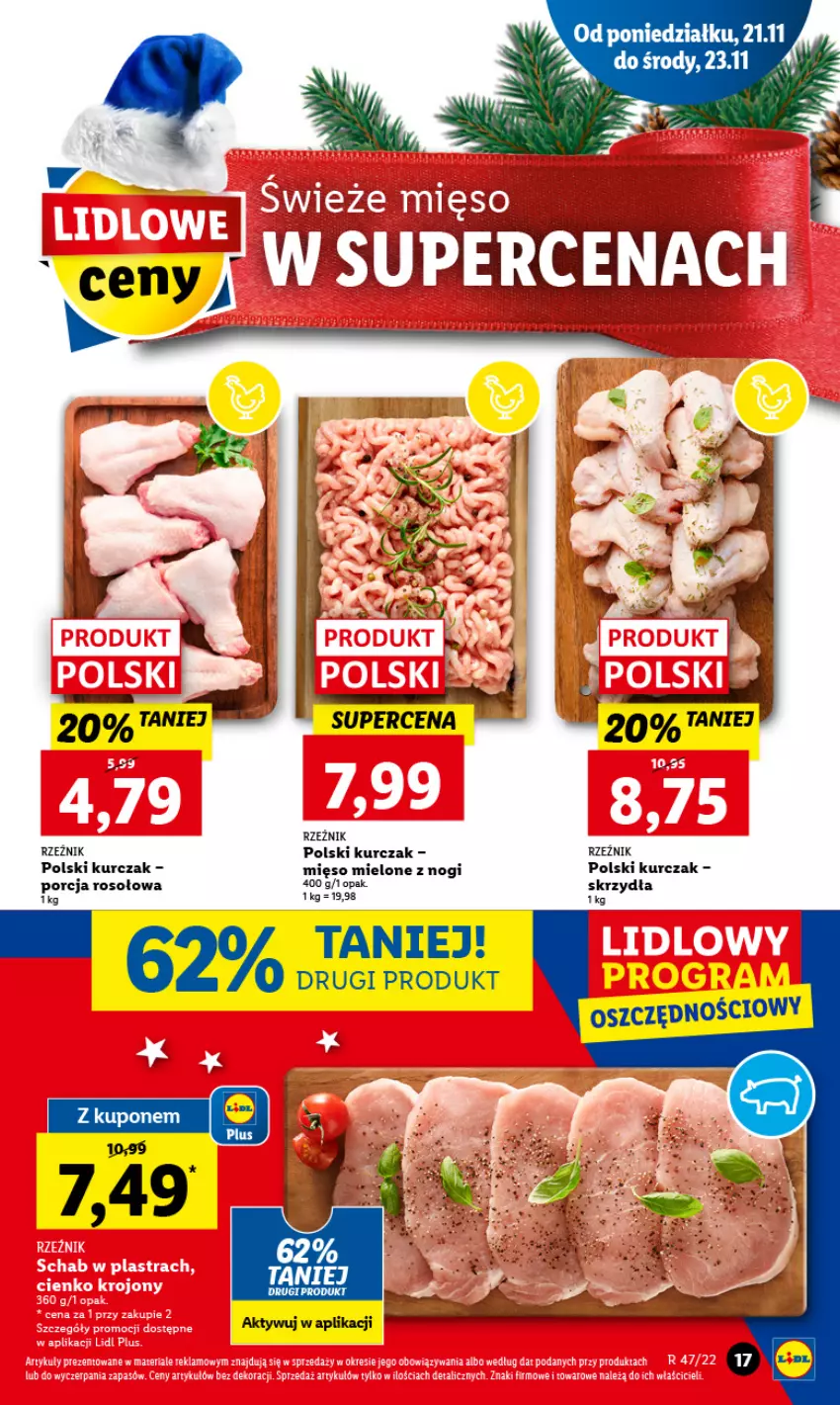 Gazetka promocyjna Lidl - GAZETKA - ważna 21.11 do 23.11.2022 - strona 21 - produkty: Kurczak, Mięso, Mięso mielone, Por