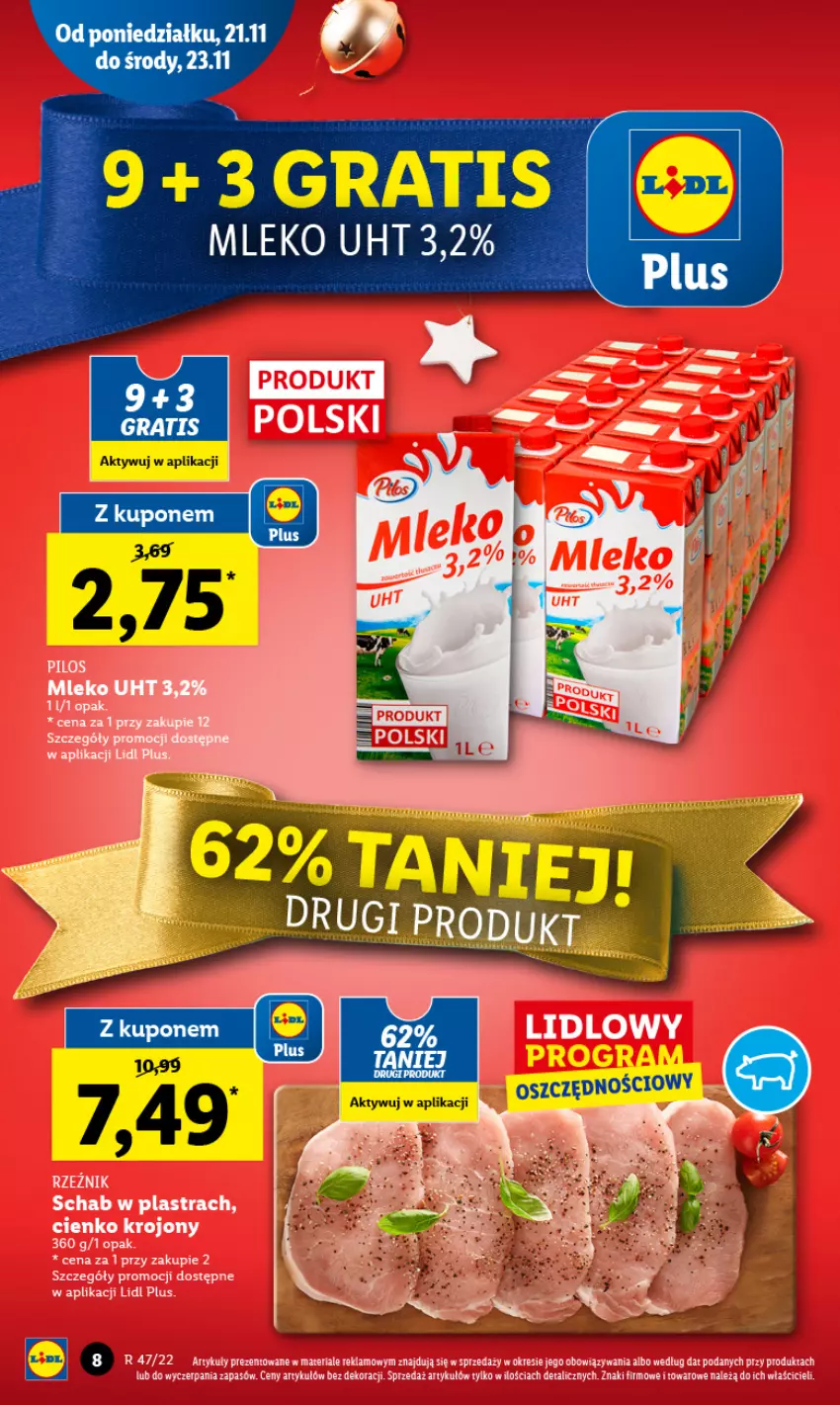 Gazetka promocyjna Lidl - GAZETKA - ważna 21.11 do 23.11.2022 - strona 8 - produkty: Gra, Mleko