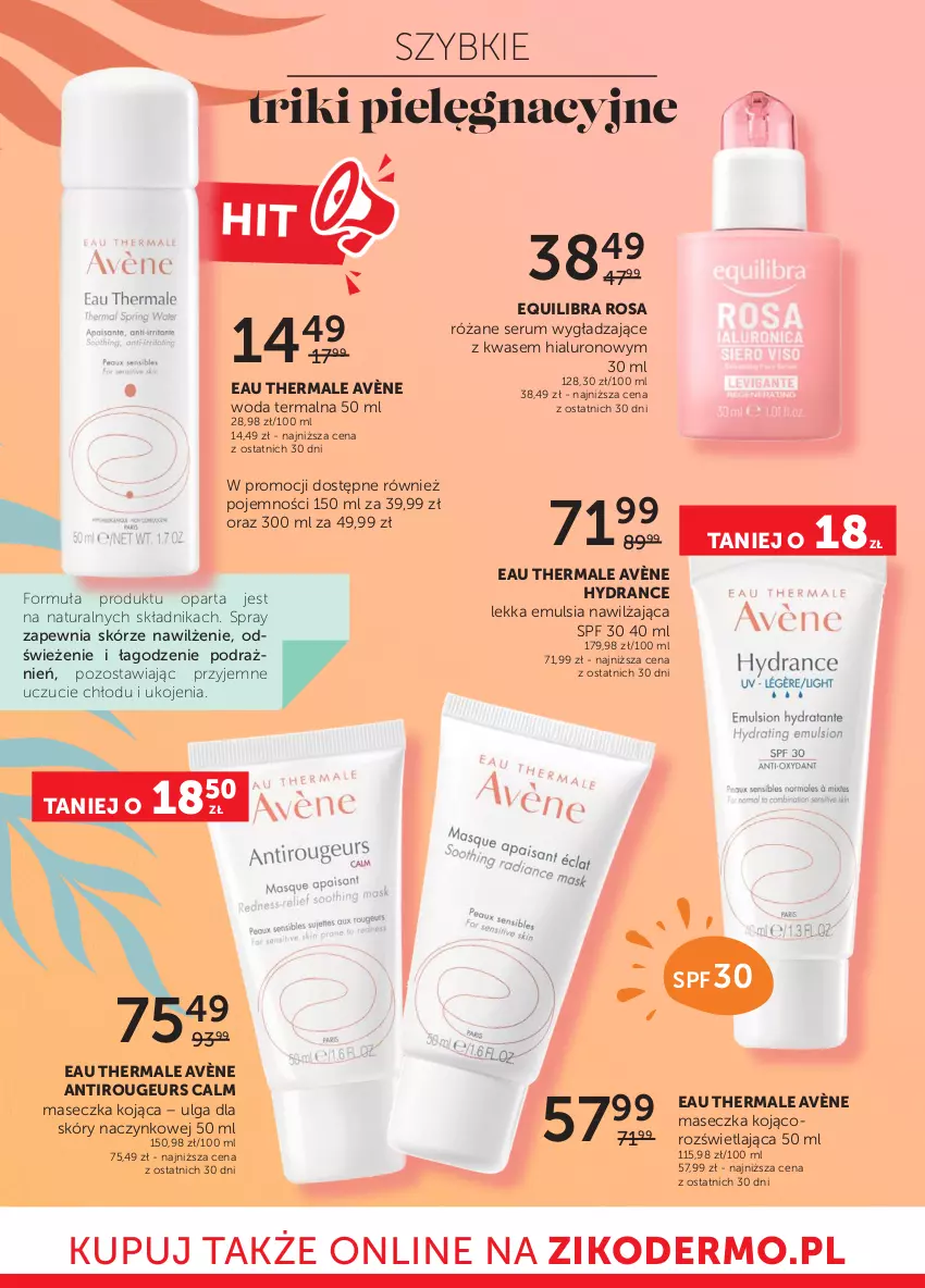 Gazetka promocyjna Ziko - Gazetka Ziko Dermo - ważna 15.06 do 28.06.2023 - strona 2 - produkty: Avène, LG, Róża, Rum, Ser, Serum, Woda