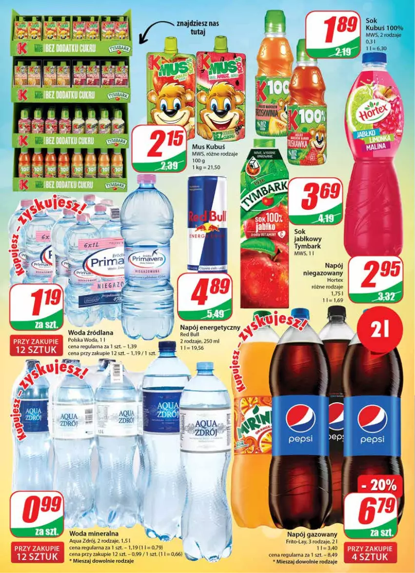 Gazetka promocyjna Dino - Gazetka - ważna 21.09 do 27.09.2022 - strona 2 - produkty: Hortex, LANA, Napój, Napój gazowany, Tymbark, Woda, Woda mineralna