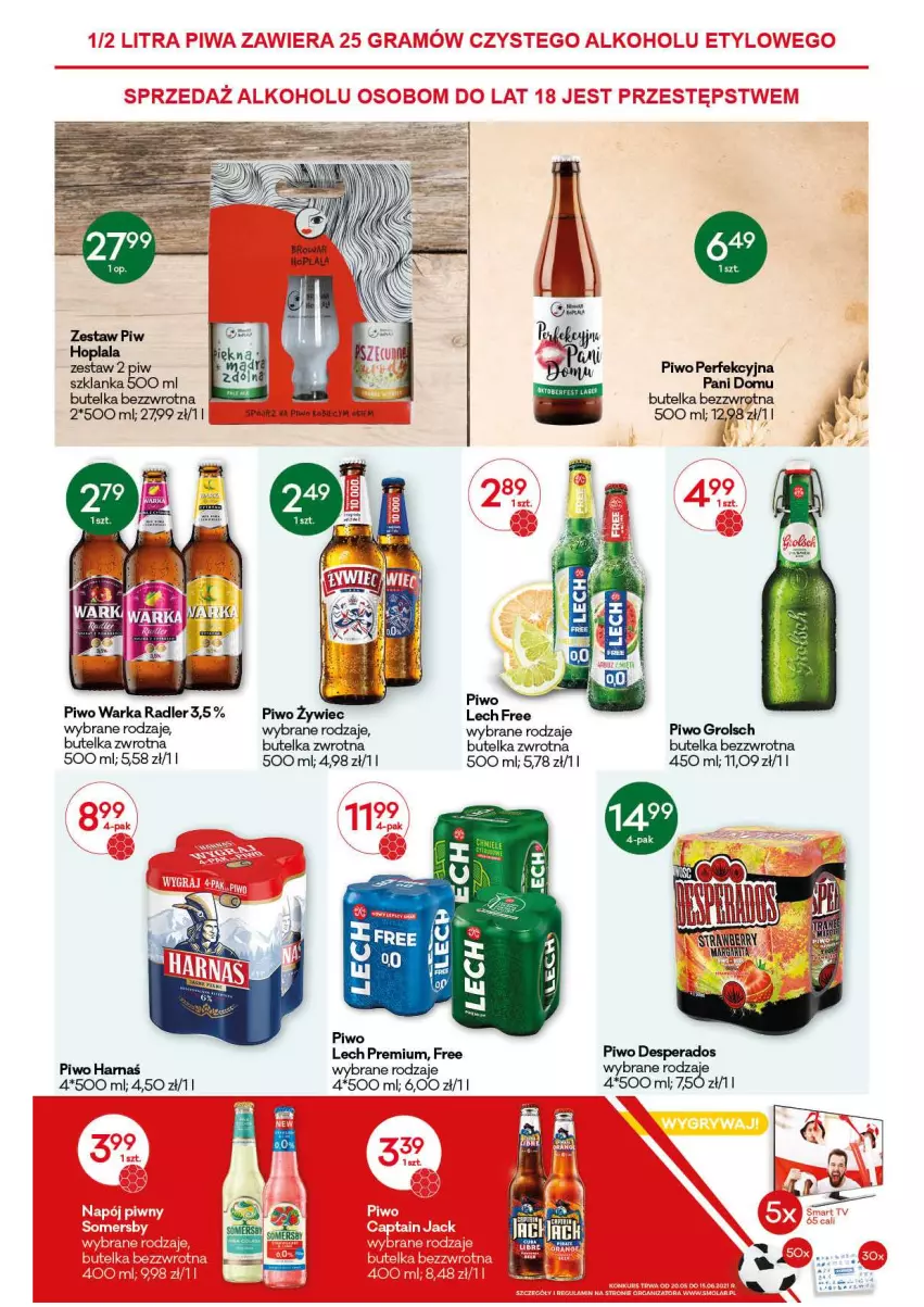 Gazetka promocyjna Groszek - Gazetka - ważna 20.05 do 01.06.2021 - strona 11 - produkty: Desperados, Harnaś, Lech Premium, Piwo, Radler, Szklanka, Warka