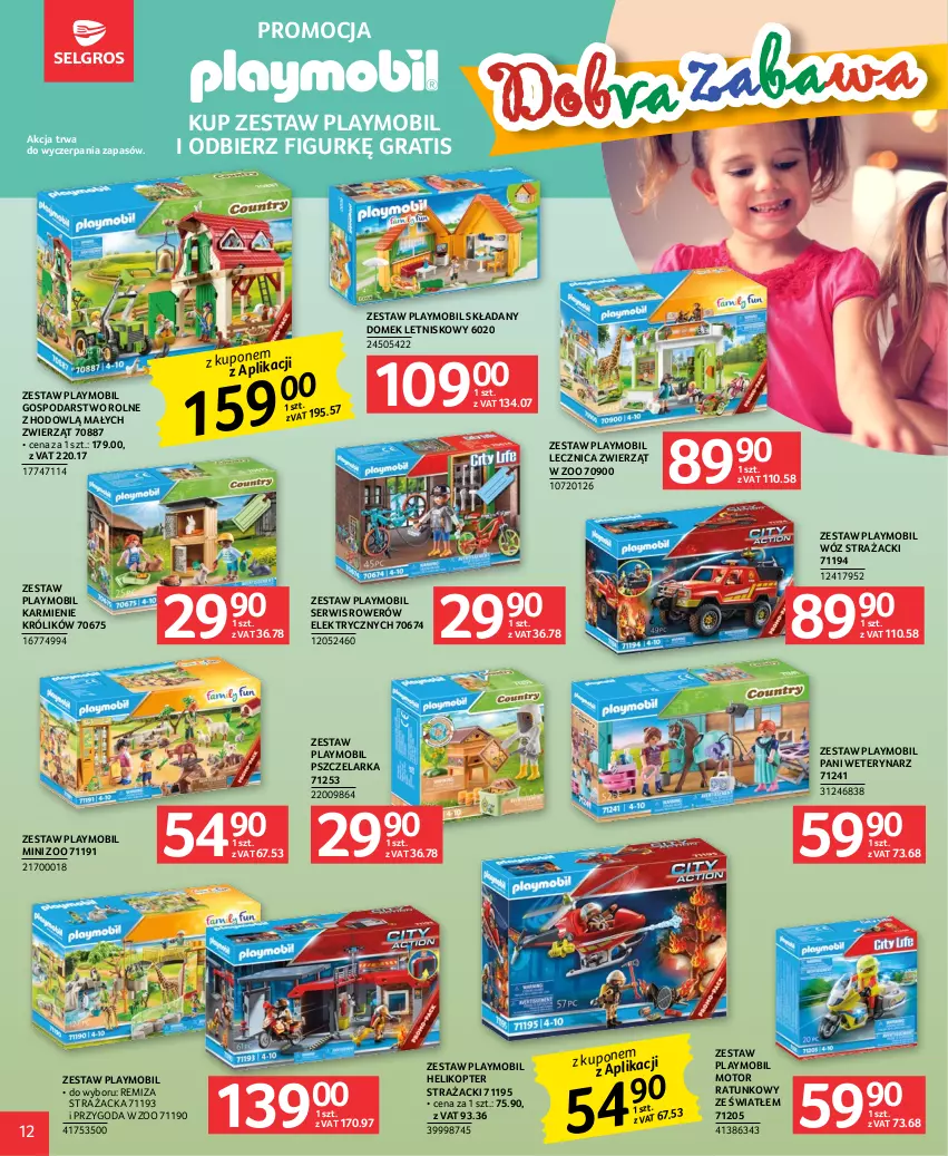 Gazetka promocyjna Selgros - Katalog Dzień Dziecka - ważna 18.05 do 31.05.2023 - strona 12 - produkty: Gra, Helikopter, Karmi, Królik, Mobil, Playmobil, Rower, Ser, Wóz strażacki