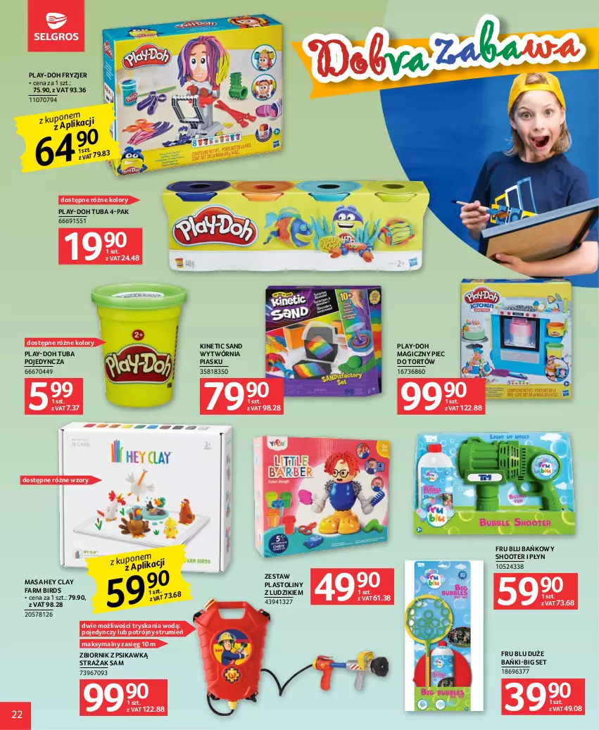 Gazetka promocyjna Selgros - Katalog Dzień Dziecka - ważna 18.05 do 31.05.2023 - strona 22 - produkty: Fa, Hey Clay, Piec, Play-Doh, Rum