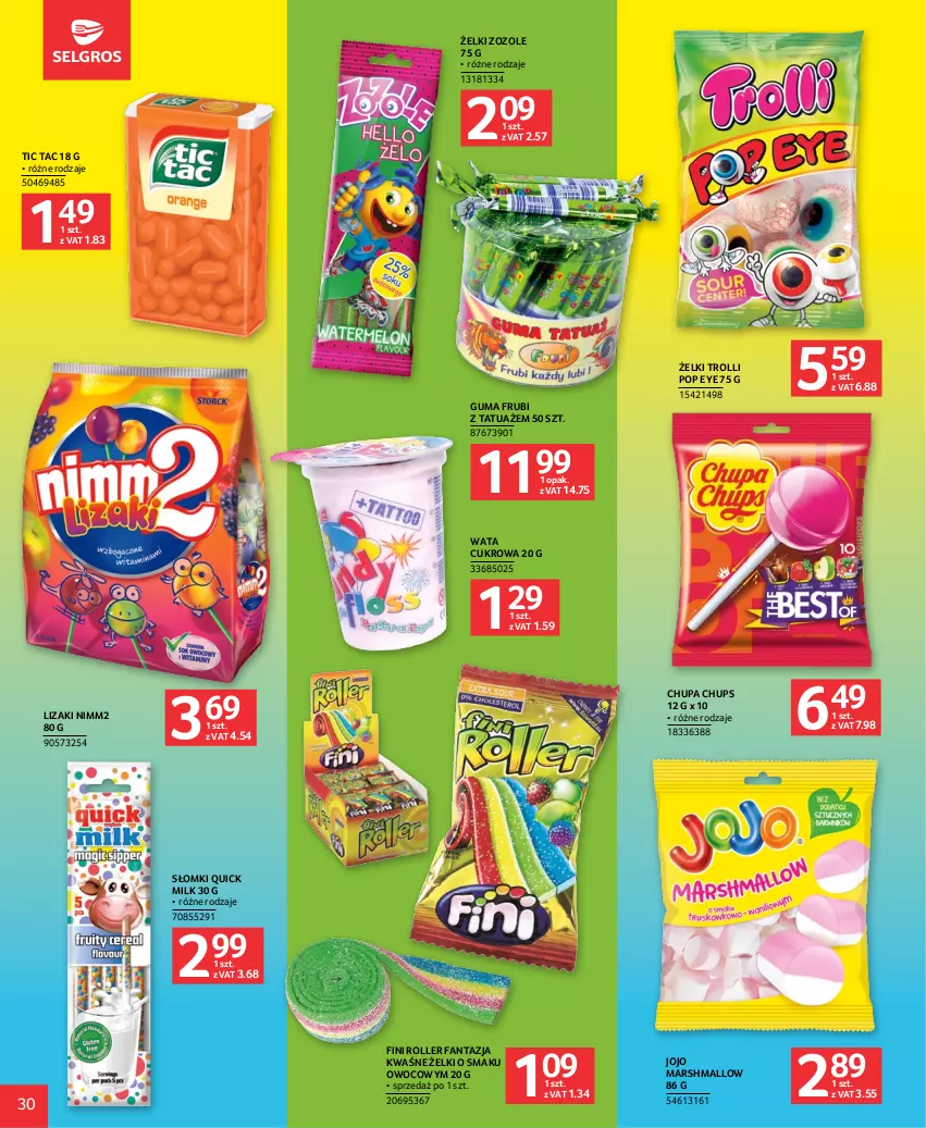 Gazetka promocyjna Selgros - Katalog Dzień Dziecka - ważna 18.05 do 31.05.2023 - strona 30 - produkty: Chupa Chups, Fa, Fanta, Lizaki, Mars, Nimm2, Roller, Wata cukrowa