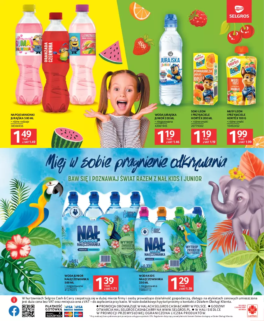 Gazetka promocyjna Selgros - Katalog Dzień Dziecka - ważna 18.05 do 31.05.2023 - strona 31 - produkty: Gra, Hortex, Leon, LG, Mus, Nałęczowianka, Napoje, Sok, Woda