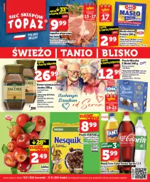 Gazetka promocyjna Topaz - Gazetka - Gazetka - ważna od 21.01 do 21.01.2026 - strona 1 - produkty: Mlekovita, Lion, Mleczko, Ptasie mleczko, Cini Minis, Jacobs, Masło, Mleko