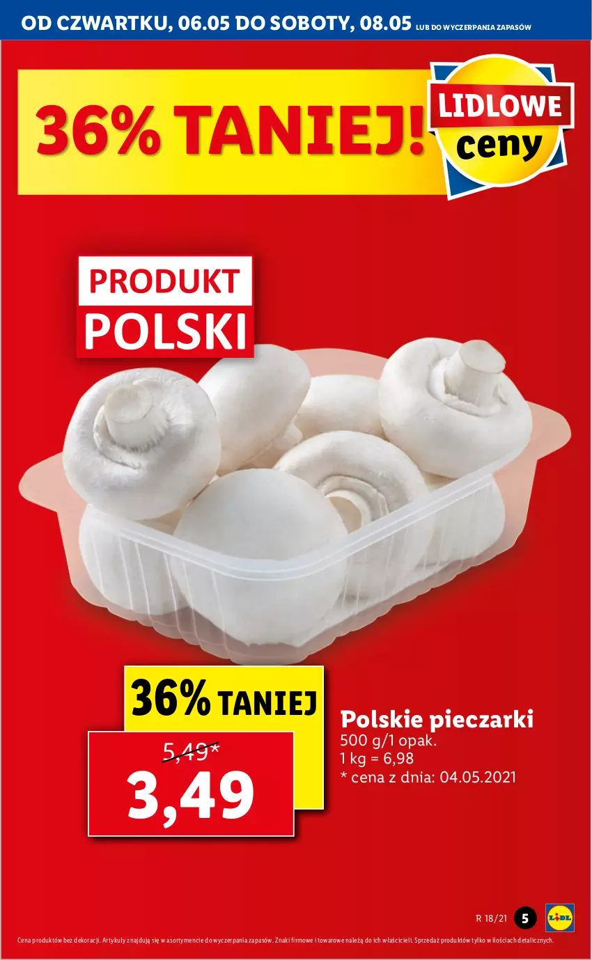 Gazetka promocyjna Lidl - GAZETKA - ważna 06.05 do 08.05.2021 - strona 5 - produkty: Piec