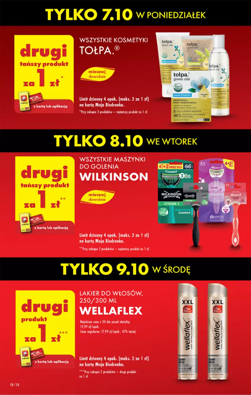 Gazetka promocyjna Biedronka - Od poniedzialku - ważna 07.10 do 12.10.2024 - strona 12 - produkty: Dron, Lakier, Lakier do włosów, Wella, Wellaflex