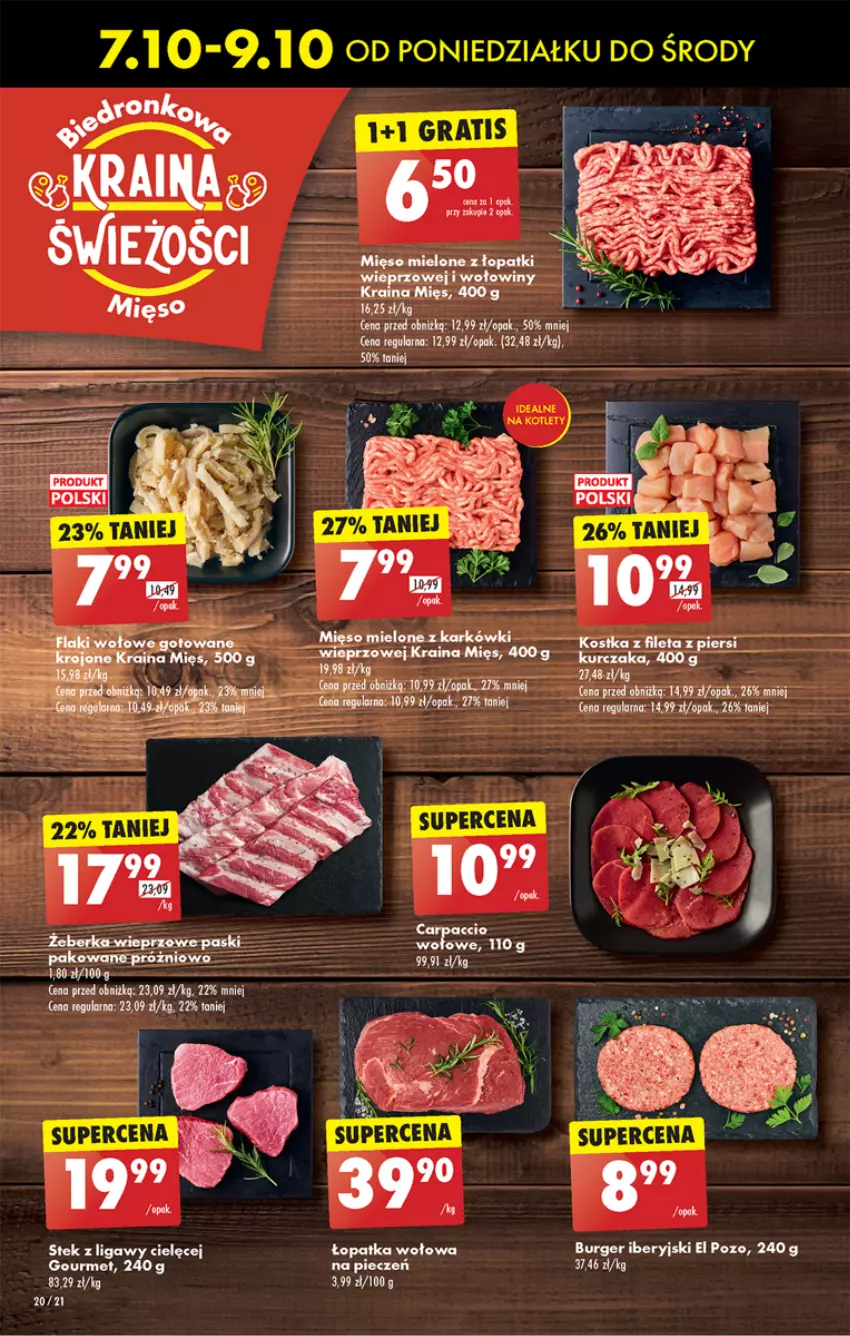 Gazetka promocyjna Biedronka - Od poniedzialku - ważna 07.10 do 12.10.2024 - strona 24 - produkty: Burger, Fa, Kurczak, Mięso, Piec, Stek