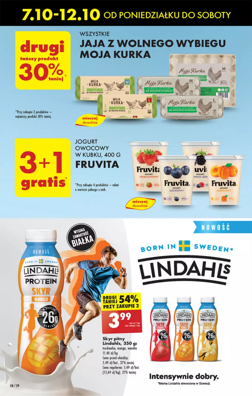 Gazetka promocyjna Biedronka - Od poniedzialku - ważna 07.10 do 12.10.2024 - strona 32 - produkty: Jaja, Jogurt, Jogurt owocowy, Mango