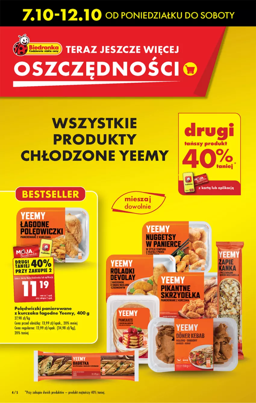 Gazetka promocyjna Biedronka - Od poniedzialku - ważna 07.10 do 12.10.2024 - strona 4 - produkty: Fa, Kebab, Kurczak, Polędwiczki panierowane, Pur