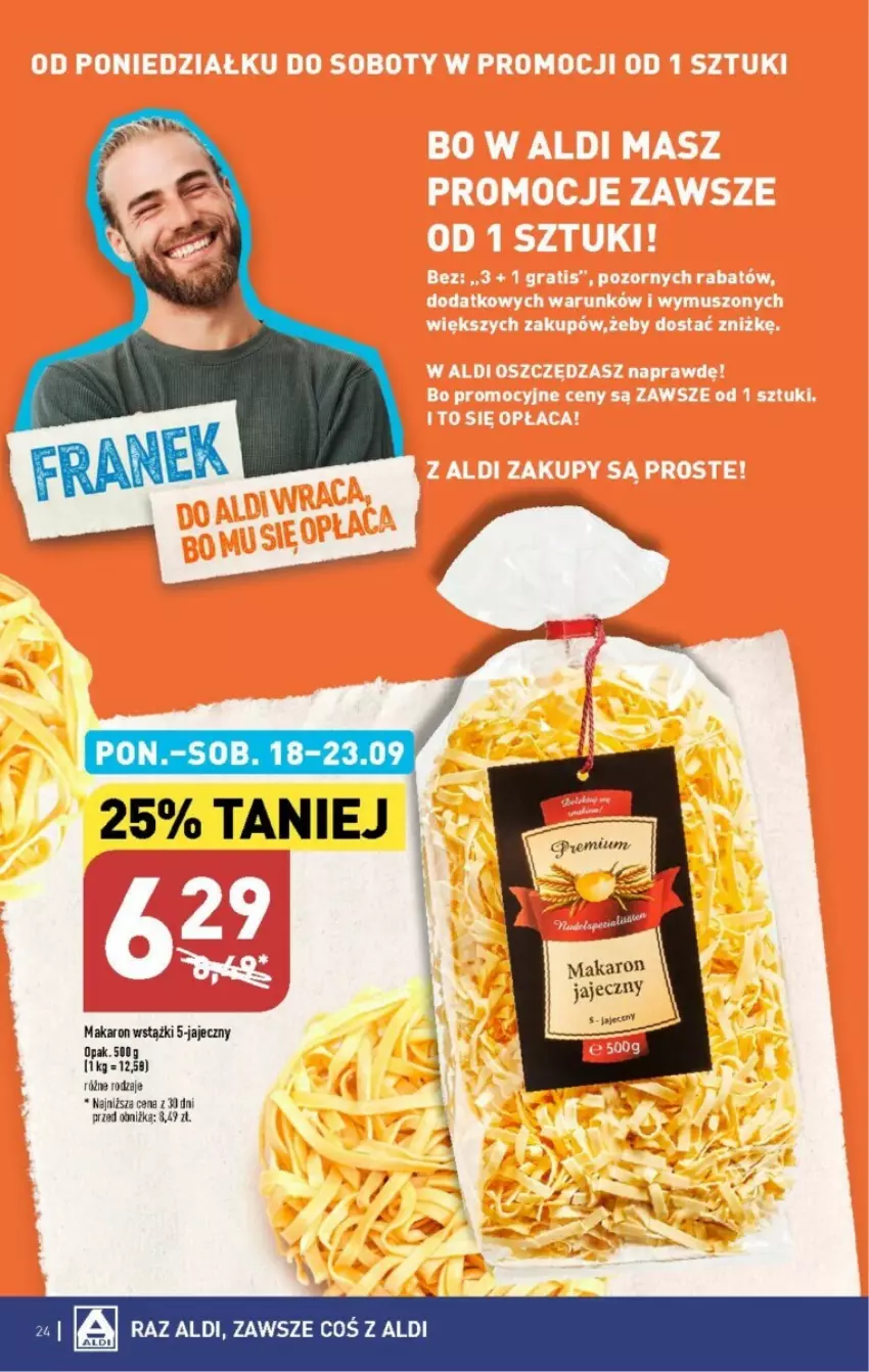 Gazetka promocyjna Aldi - ważna 18.09 do 23.09.2023 - strona 17 - produkty: Makaron