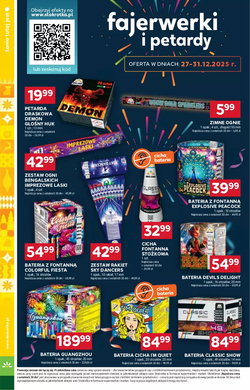 Gazetka promocyjna Stokrotka - Market - ważna 22.12 do 28.12.2025 - strona 26 - produkty: Bateria, Mięso, Owoce, Strzałów, Warzywa