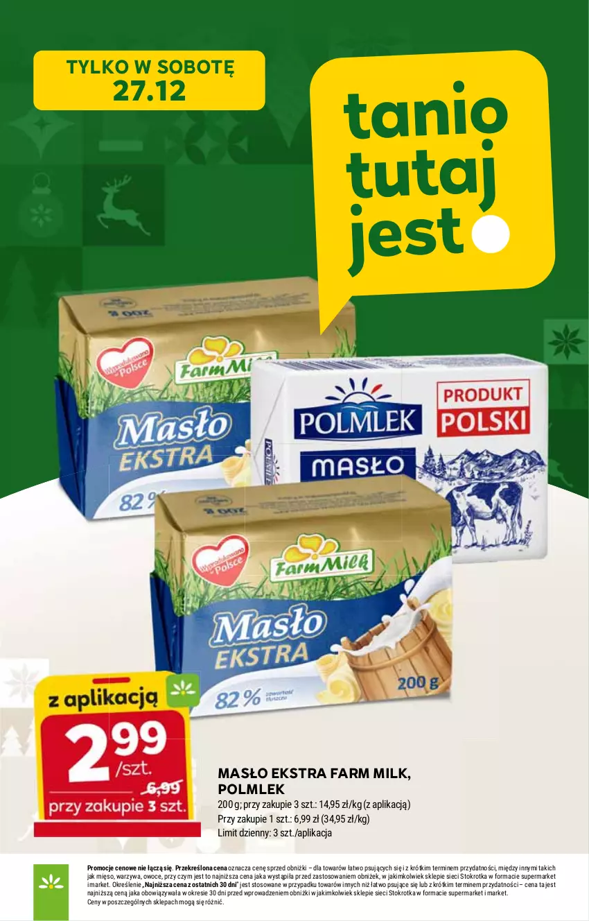 Gazetka promocyjna Stokrotka - Market - ważna 22.12 do 28.12.2025 - strona 8 - produkty: Fa, Farm Milk, HP, Masło, POLMLEK