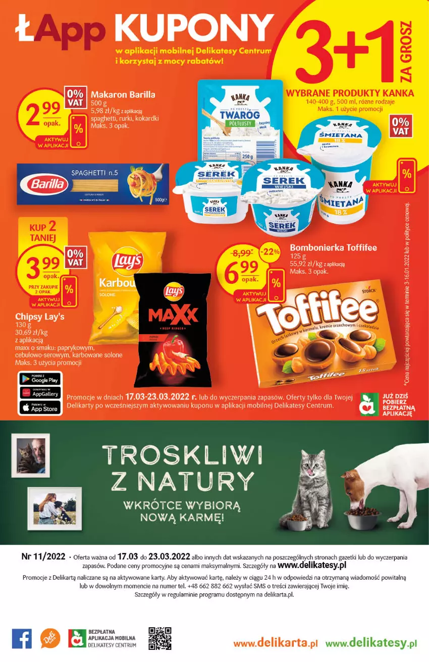 Gazetka promocyjna Delikatesy Centrum - Gazetka DC11 - ważna 17.03 do 23.03.2022 - strona 32 - produkty: Gra, Mobil, Rum, Ser, Serek, Serek wiejski, Spaghetti