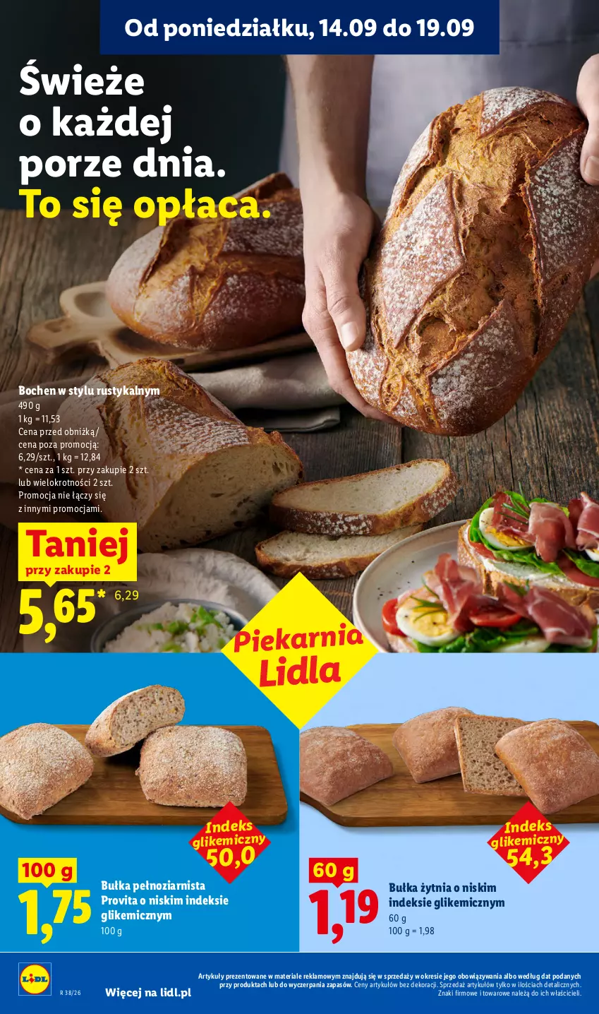 Gazetka promocyjna Lidl - Gazetka ważna od 17.09 do 19.09 - ważna 17.09 do 19.09.2026 - strona 50 - produkty: Bułka, Por, Rust