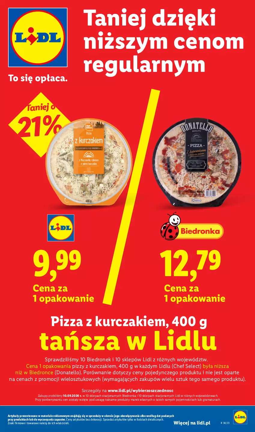 Gazetka promocyjna Lidl - Gazetka ważna od 17.09 do 19.09 - ważna 17.09 do 19.09.2026 - strona 9 - produkty: Dron, Gra, Kurczak, Pizza, Por, Rama