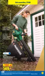 Gazetka promocyjna Lidl - Gazetka ważna od 17.09 do 19.09 - Gazetka - ważna od 19.09 do 19.09.2026 - strona 39 - produkty: Parkside, Odkurzacz, Top, Rozdrabniacz, Dźwig, Akumulator