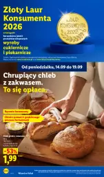 Gazetka promocyjna Lidl - Gazetka ważna od 17.09 do 19.09 - Gazetka - ważna od 19.09 do 19.09.2026 - strona 48 - produkty: Cukier, Laur, Chleb
