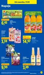 Gazetka promocyjna Lidl - Gazetka ważna od 17.09 do 19.09 - Gazetka - ważna od 19.09 do 19.09.2026 - strona 67 - produkty: Sok, Pur, Borówka, Borówka amerykańska, Napoje, Tymbark, Smoothie, Kubuś, Pokémon, Napój