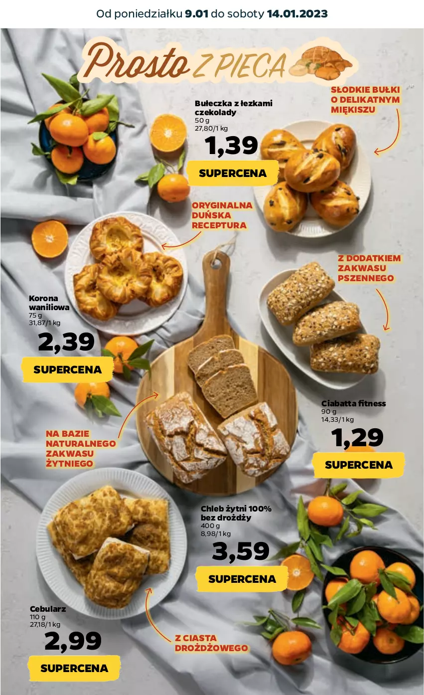 Gazetka promocyjna Netto - Artykuły spożywcze - ważna 09.01 do 14.01.2023 - strona 23 - produkty: Cebula, Chleb, Ciabatta, Gin