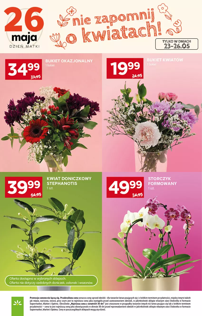 Gazetka promocyjna Stokrotka - Supermarket - ważna 21.05 do 27.05.2026 - strona 10 - produkty: Mięso, Optima, Owoce, Warzywa, Wazon