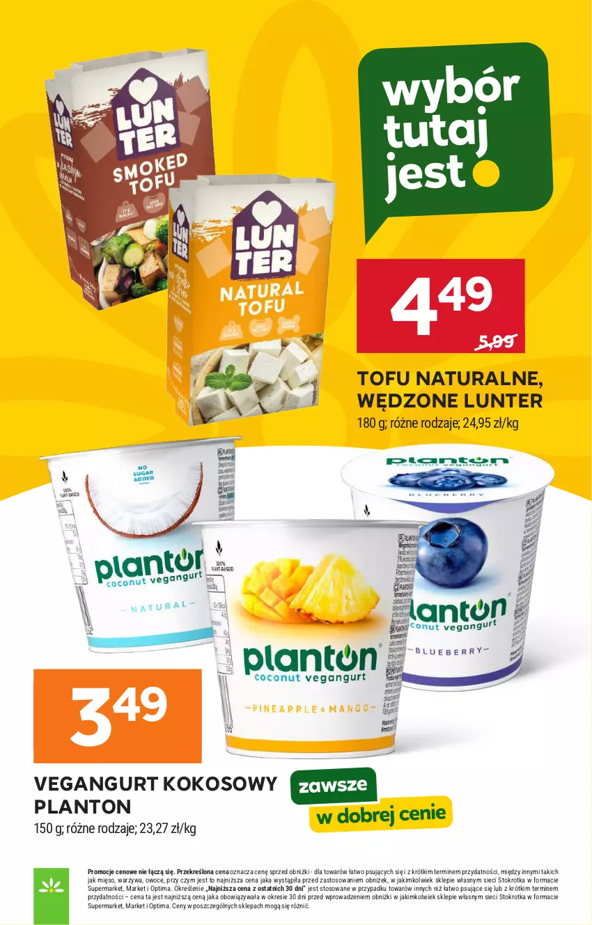 Gazetka promocyjna Stokrotka - Supermarket - ważna 21.05 do 27.05.2026 - strona 29 - produkty: Kokos, Mięso, Optima, Owoce, Tofu, Vegangurt, Warzywa