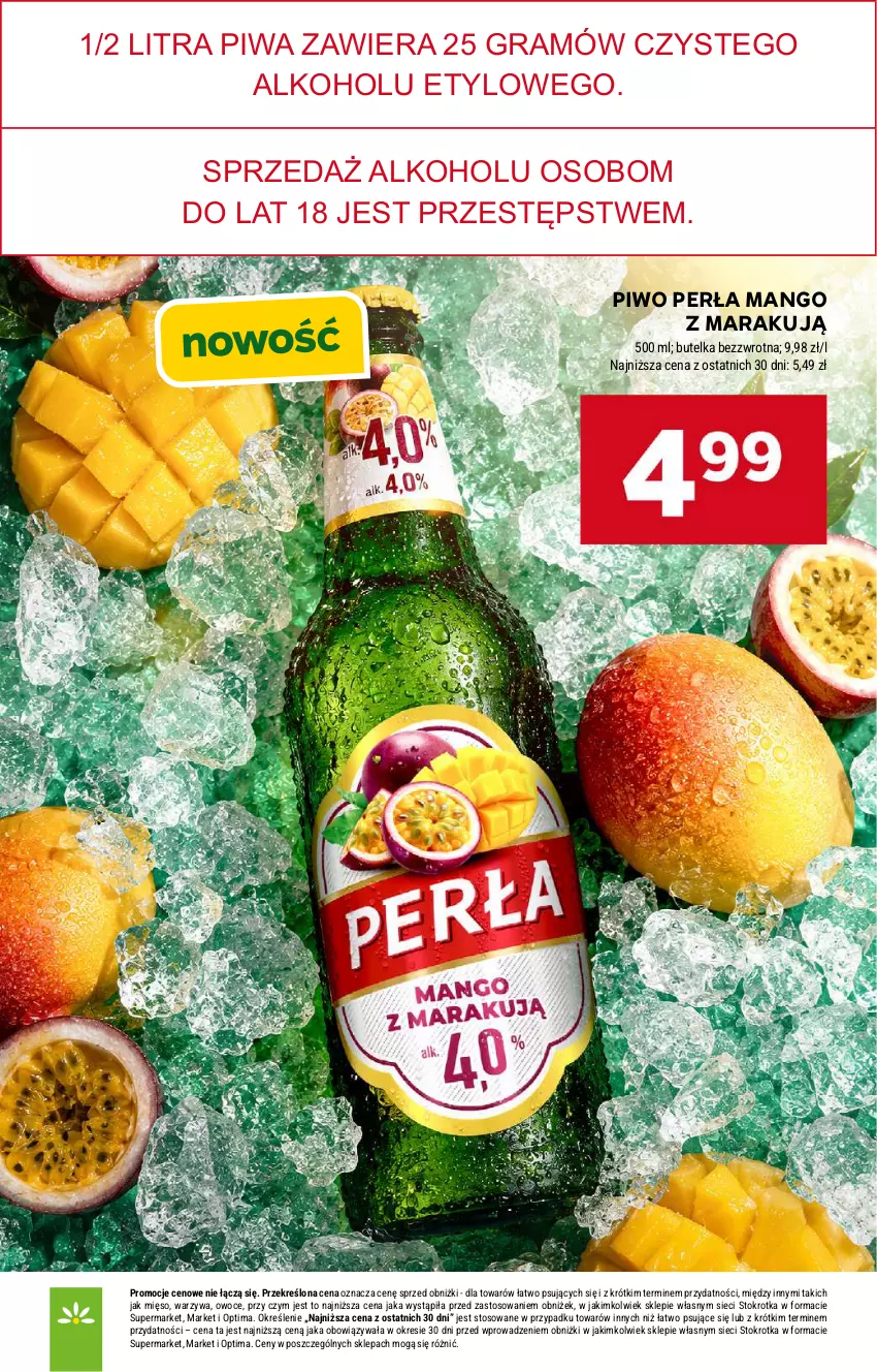 Gazetka promocyjna Stokrotka - Supermarket - ważna 21.05 do 27.05.2026 - strona 47 - produkty: Gra, Mango, Mięso, Optima, Owoce, Perła, Piwa, Piwo, Warzywa