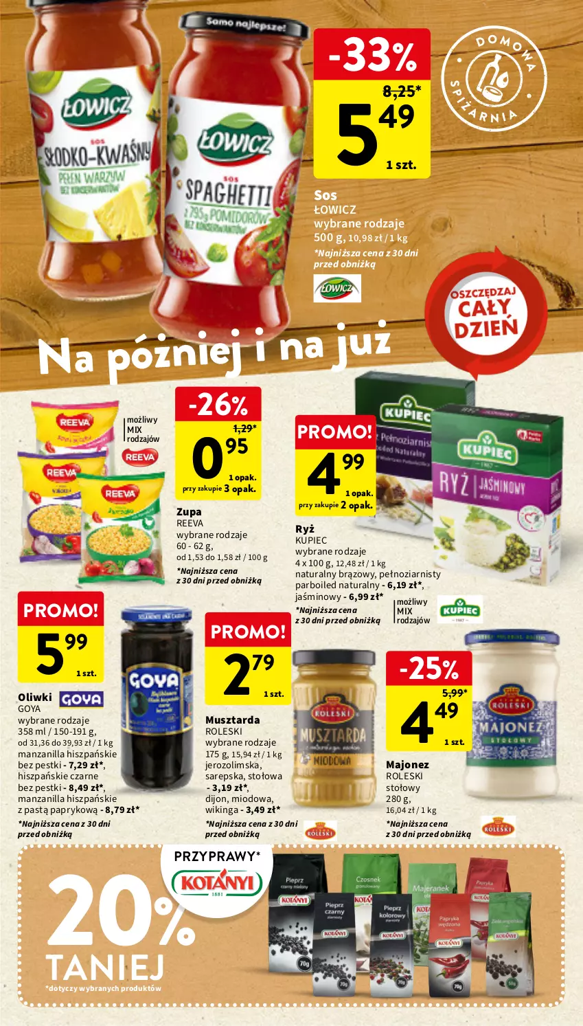 Gazetka promocyjna Intermarche - Gazetka Intermarche - ważna 03.01 do 10.01.2024 - strona 23 - produkty: Kupiec, Majonez, Mus, Musztarda, Oliwki, Piec, Przyprawy, Ryż, Sos, Zupa